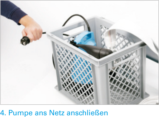 Tauchpumpe-anschließen